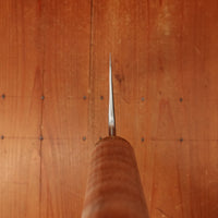 Rolin Knives 165mm Nakiri Apex Ultra Stabilized Curly Maple and Brass with Saya
