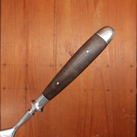 Firestone Trading Co 4pc Forged Table Knife & Fork Set Stainless & Walnut Solingen ~1950s