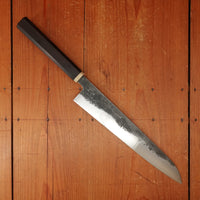 Rolin Knives 260mm Sujihiki 52100 Kurouchi Octagonal Rosewood and Micarta with Saya