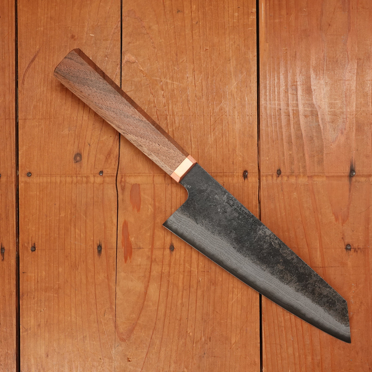 Blenheim Forge 180mm Bunka Iron Clad Aogami 2 Walnut & Copper