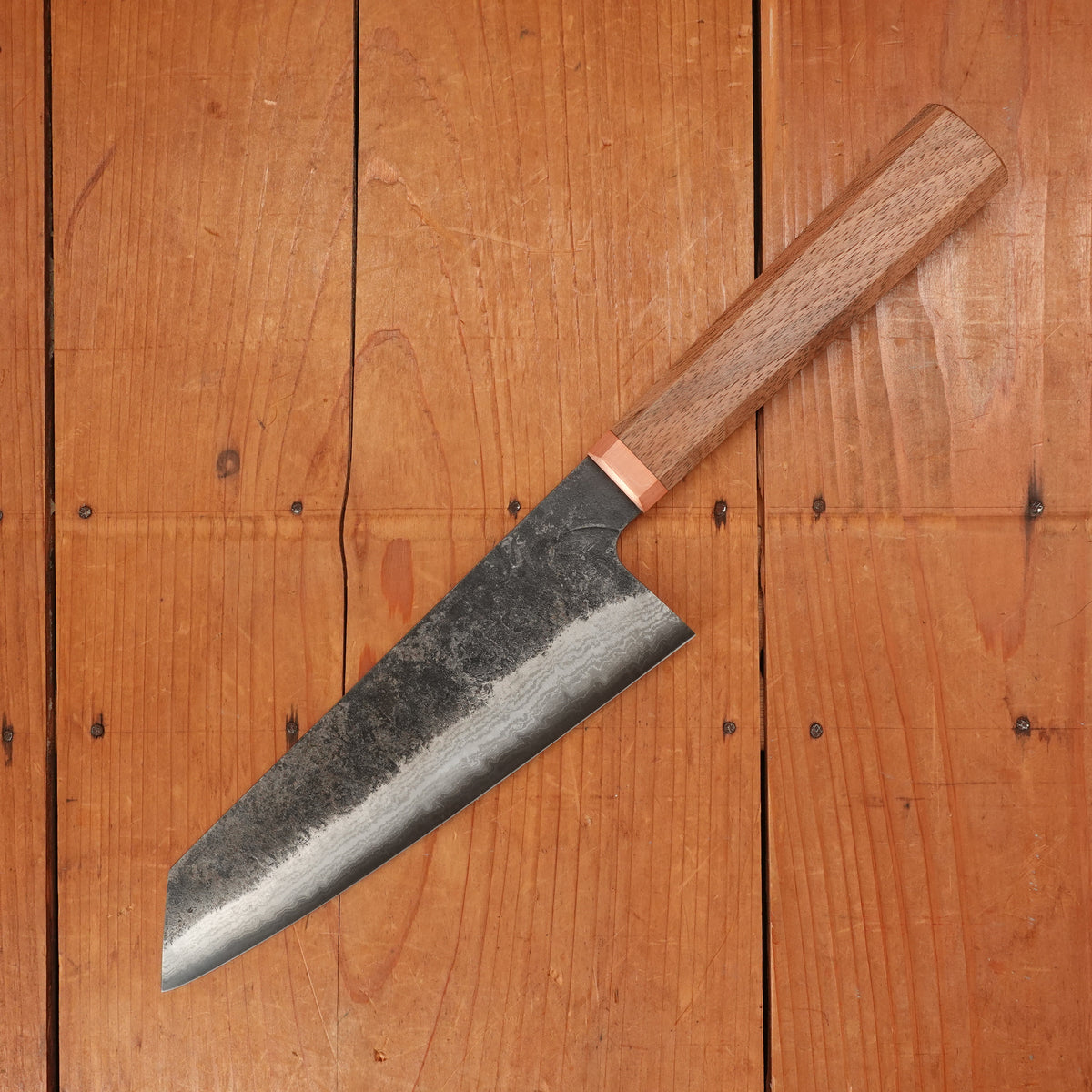 Blenheim Forge 180mm Bunka Iron Clad Aogami 2 Walnut & Copper