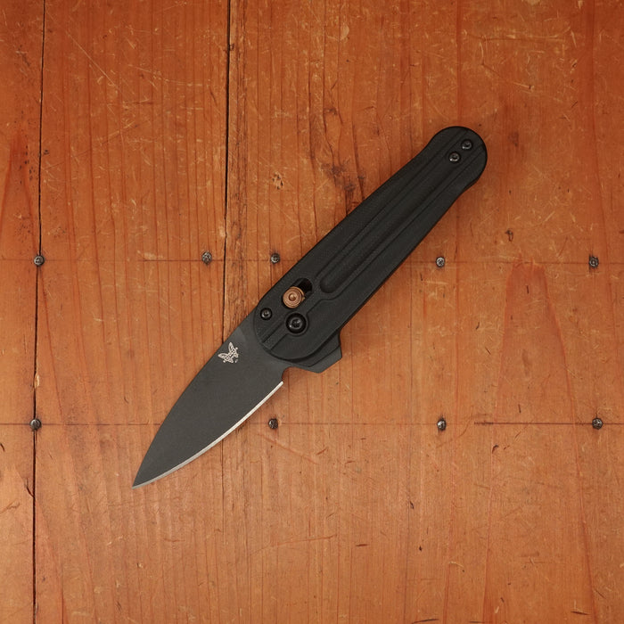 Benchmade 491BK-02 Lowden Spear Point Stainless Steel AXIS® Lock Black G10 Handle