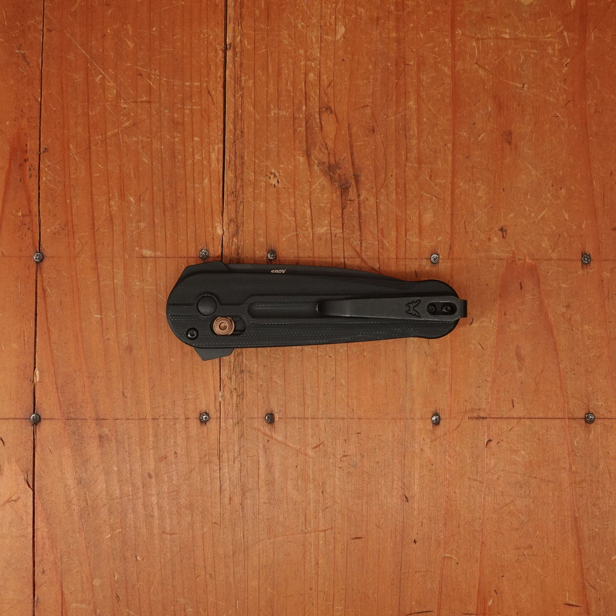 Benchmade 491BK-02 Lowden Spear Point Stainless Steel AXIS® Lock Black G10 Handle