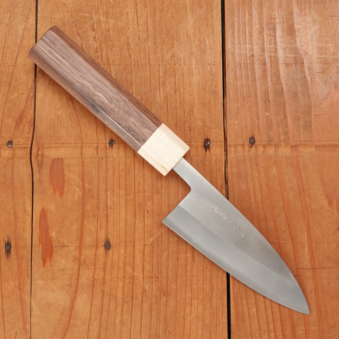 Hitohira TD 105mm Utility Stainless Clad Aogami 2 Migaki Walnut Handle