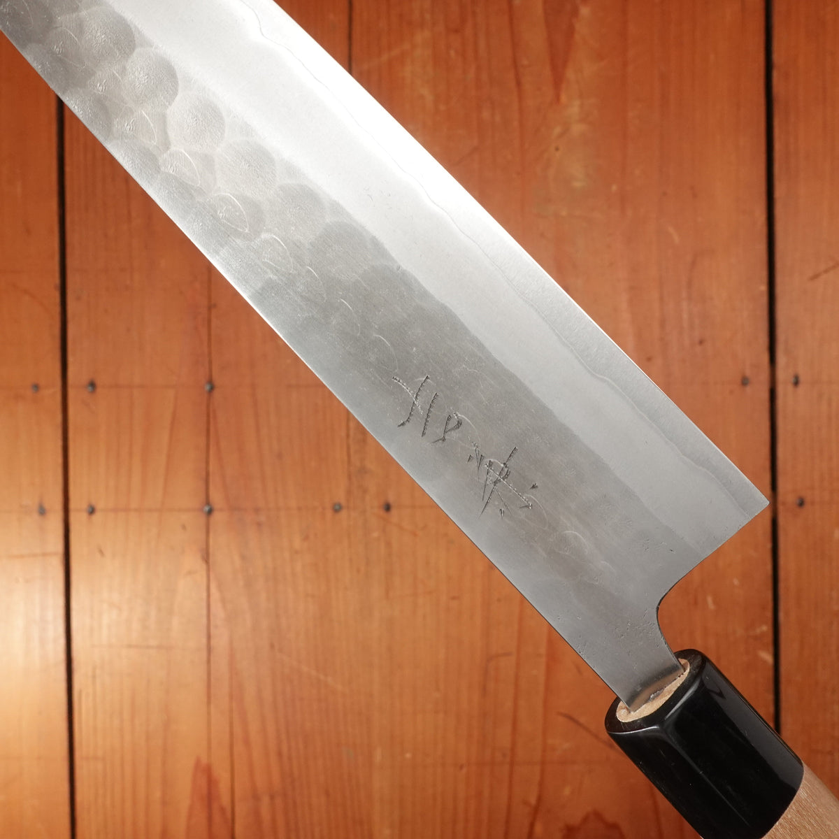 New Old Stock Yoshikane 210mm Gyuto SKD Tsuchime D Ho/Horn Handle