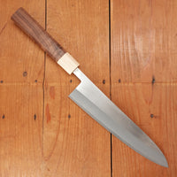 Hitohira TD 210mm Gyuto Stainless Clad Aogami 2 Migaki Walnut Handle