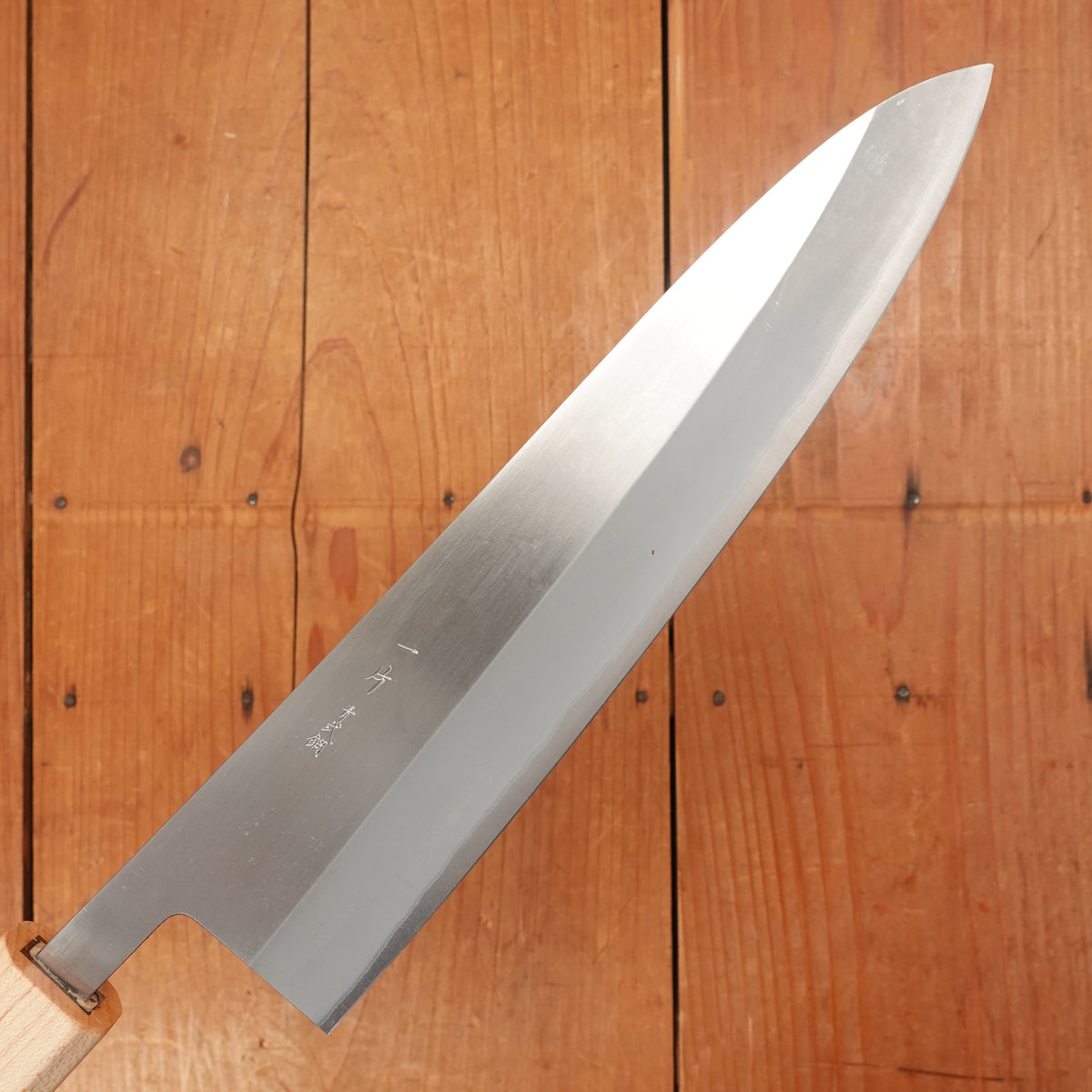 Hitohira TD 210mm Gyuto Stainless Clad Aogami 2 Migaki Walnut Handle