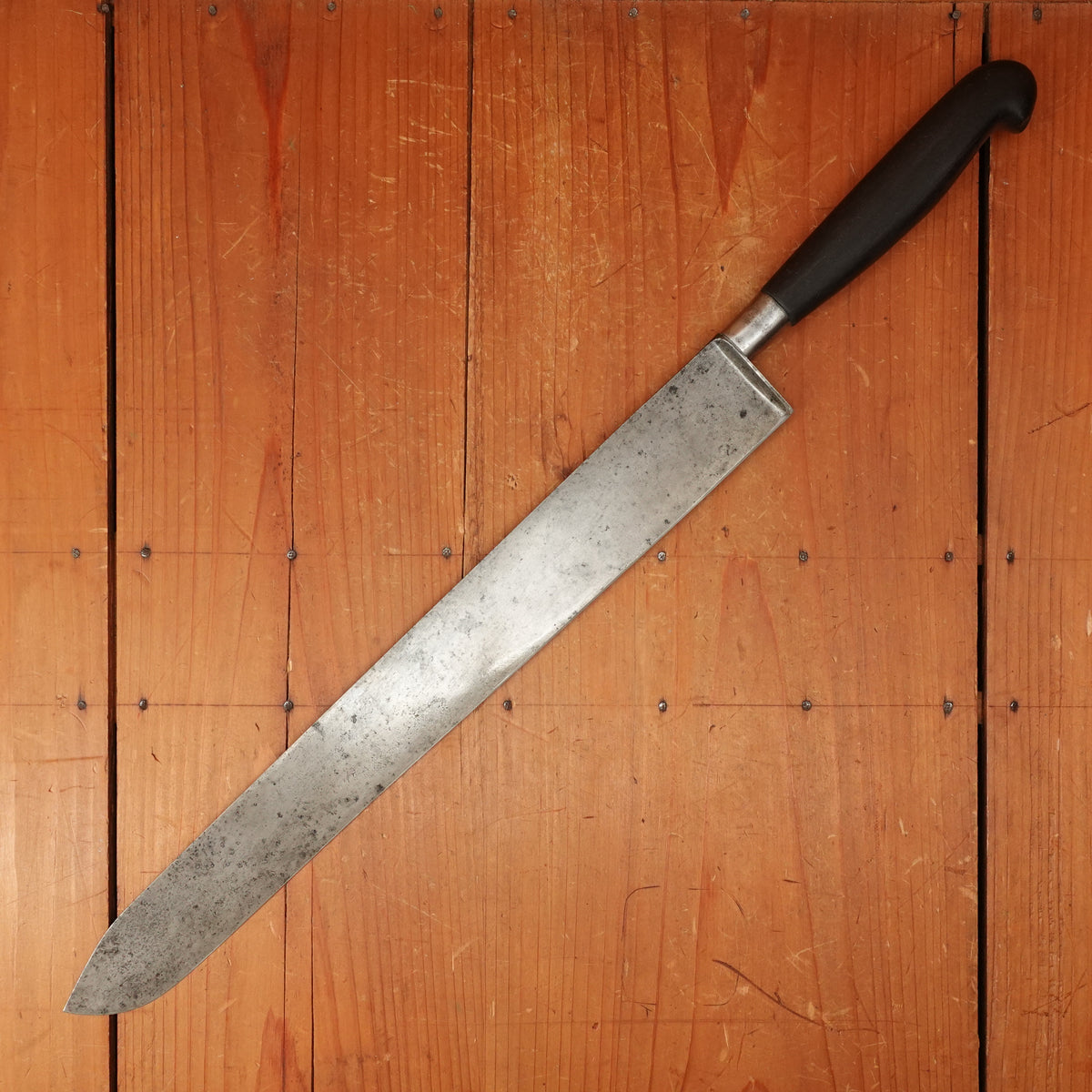 J Russell & Co Green River Works 14.25" Bullnose Slicer Carbon Steel Ebony 1874-~1900s