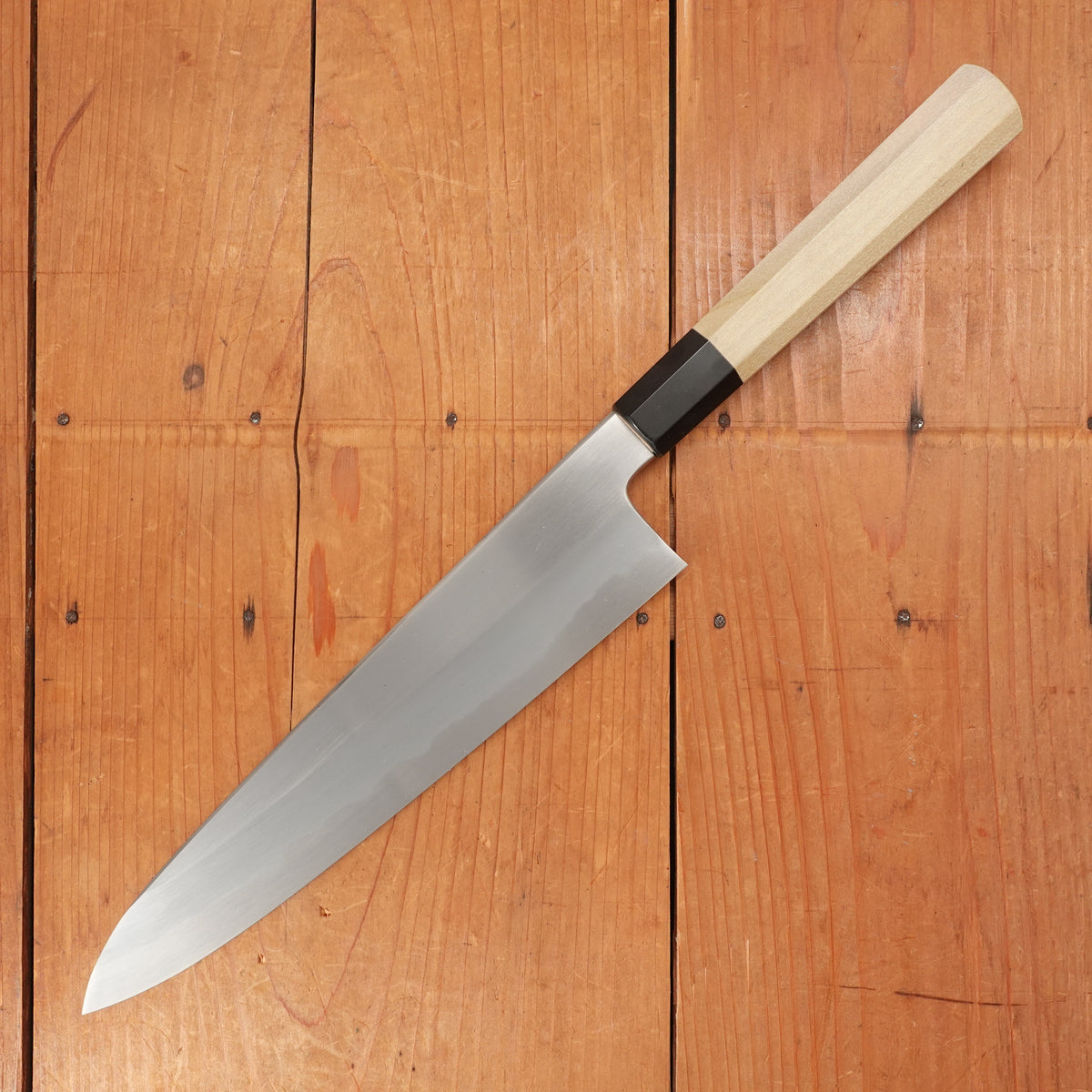 Hitohira Kikuchiyo Ren 240mm Gyuto Shirogami 2 Ho Wood Handle