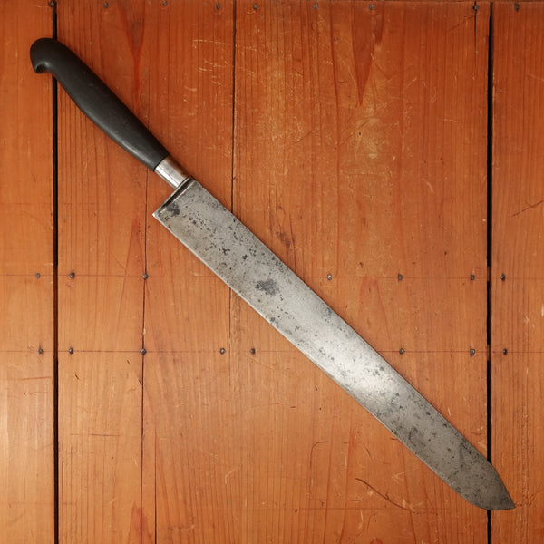 J Russell & Co Green River Works 14.25" Bullnose Slicer Carbon Steel Ebony 1874-~1900s