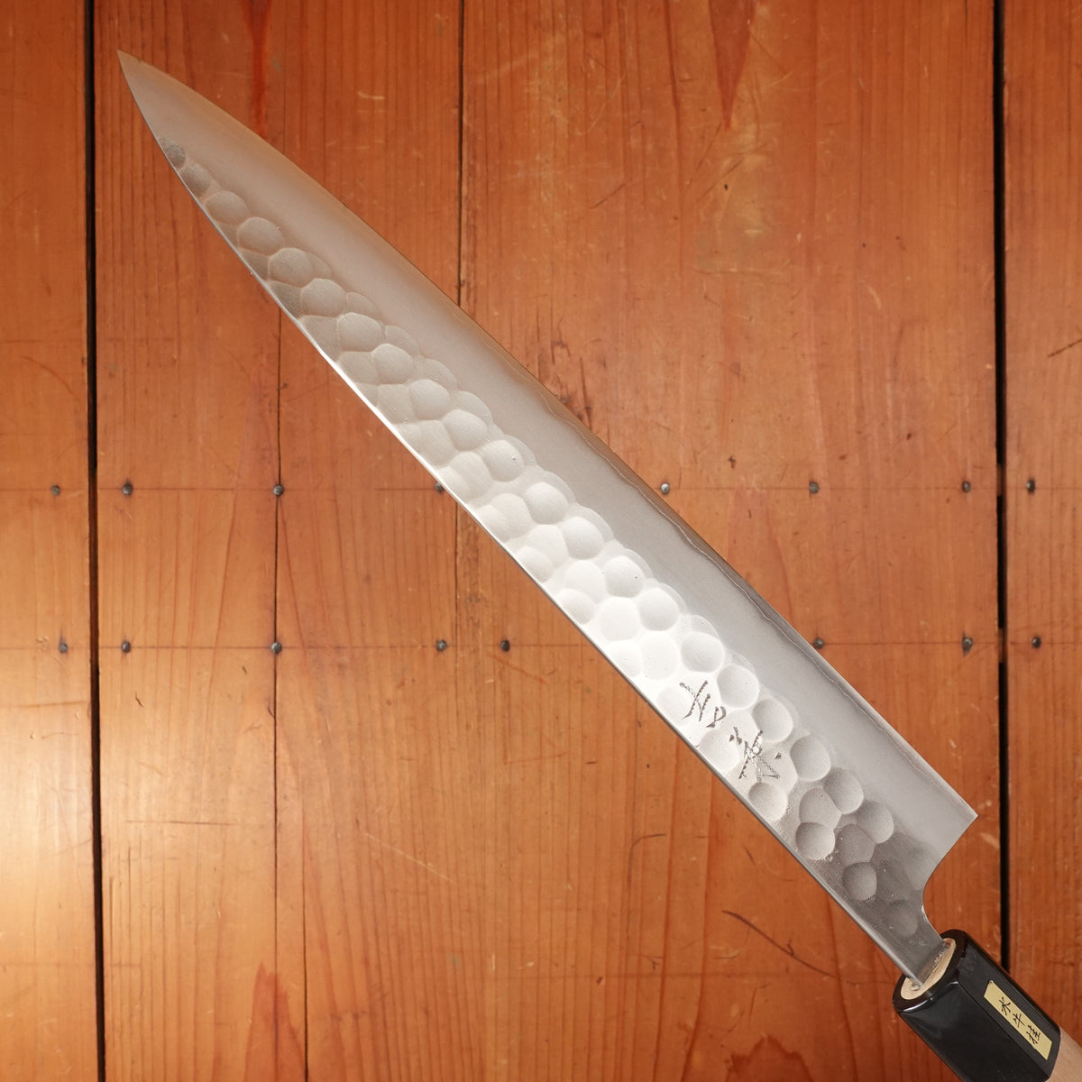 New Old Stock Yoshikane 270mm Sujihiki SKD Tsuchime D Ho/Horn Handle