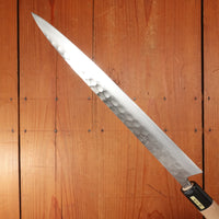 New Old Stock Yoshikane 270mm Sujihiki SKD Tsuchime D Ho/Horn Handle