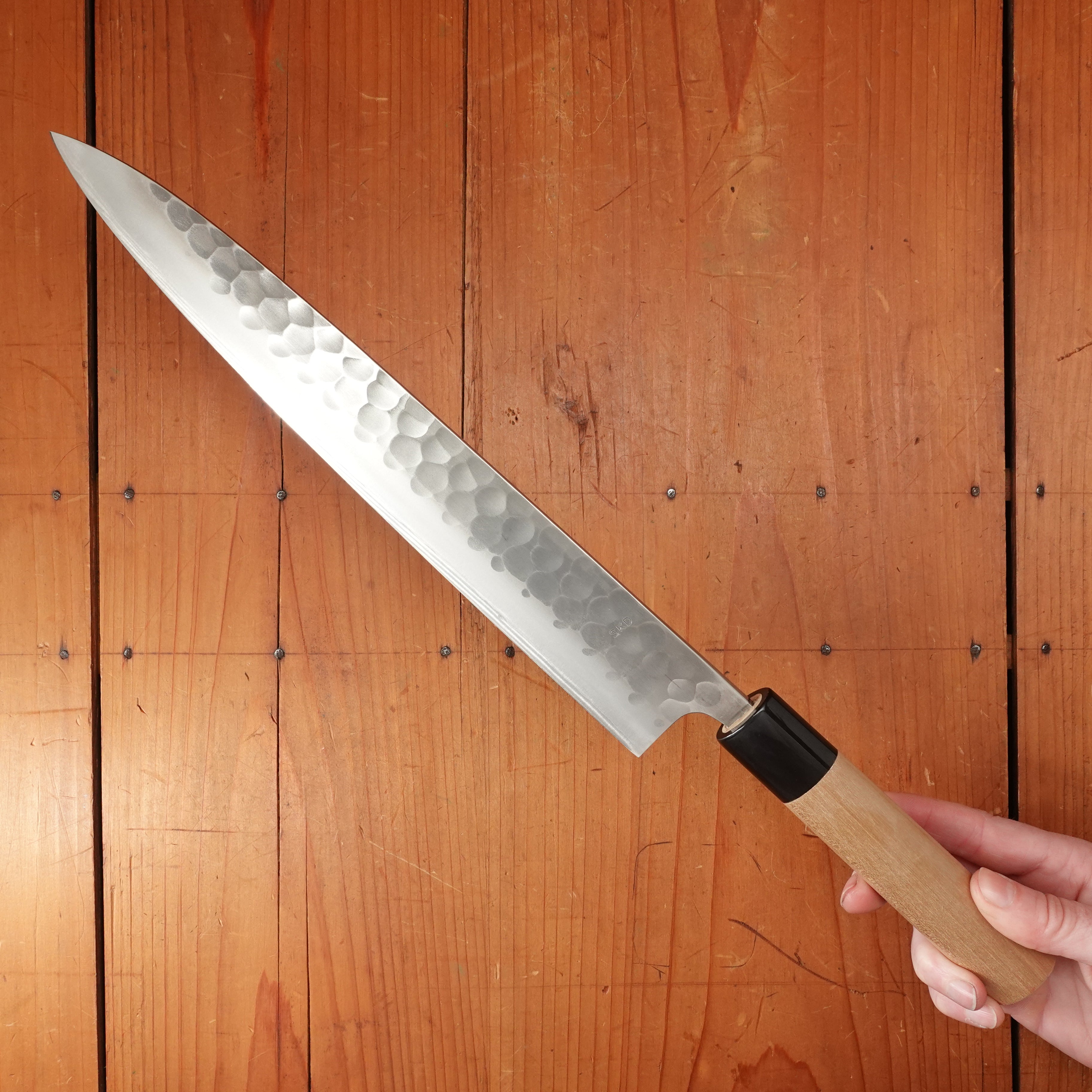 New Old Stock Yoshikane 270mm Sujihiki SKD Tsuchime D Ho/Horn