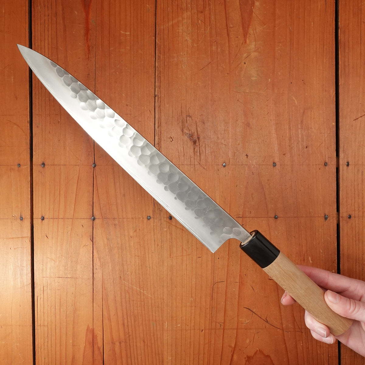 New Old Stock Yoshikane 270mm Sujihiki SKD Tsuchime D Ho/Horn Handle