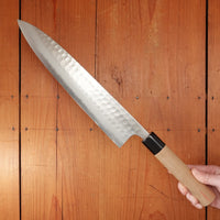 New Old Stock Yoshikane 270mm Gyuto SKD Tsuchime D Ho/Horn Handle