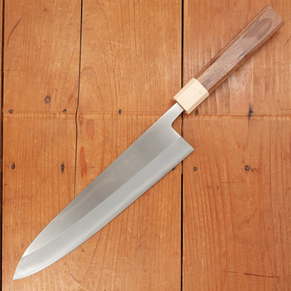 Hitohira TD 240mm Gyuto SLD Migaki Walnut Handle