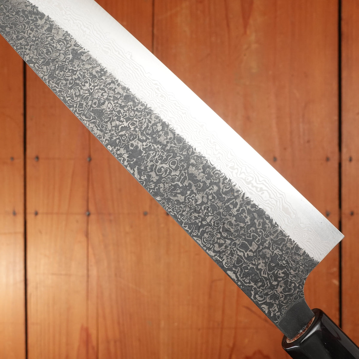 New Old Stock Yoshikane 240mm Wa-Gyuto SLD Suminagashi Half-Octagonal Enju/Double Horn Handle