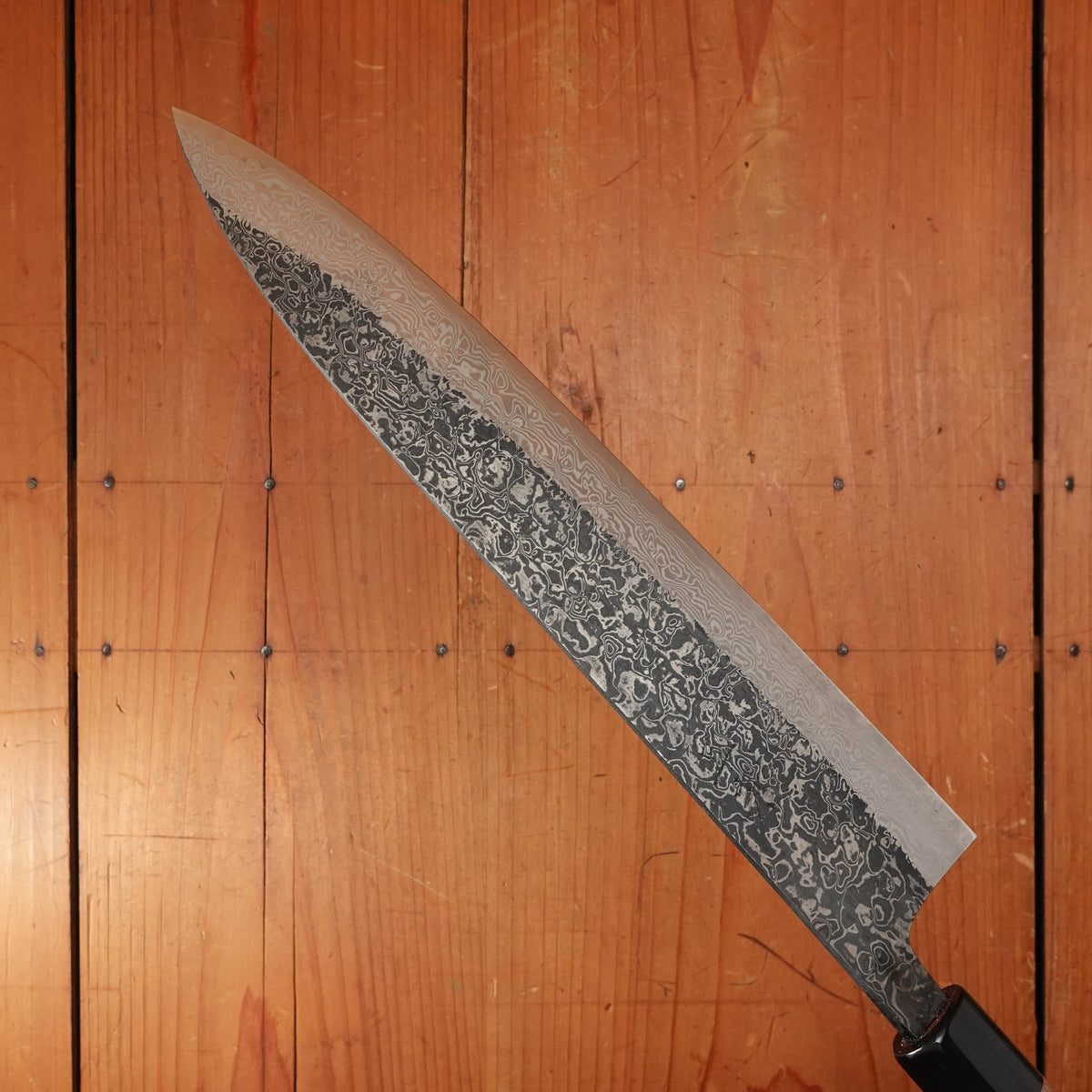 New Old Stock Yoshikane 270mm Wa-Gyuto SLD Suminagashi Half-Octagonal Enju/Double Horn Handle