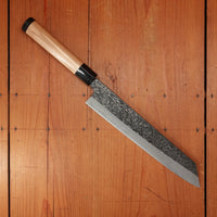 New Old Stock Yoshikane 240mm Wa-Kiritsuke SLD Suminagashi Half-Octagonal Enju/Double Horn Handle