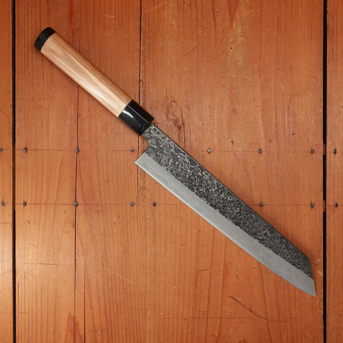 New Old Stock Yoshikane 240mm Wa-Kiritsuke SLD Suminagashi Half-Octagonal Enju/Double Horn Handle