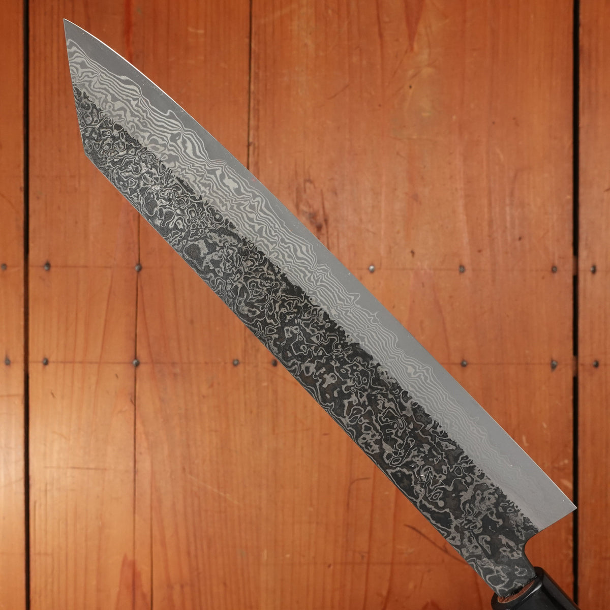 New Old Stock Yoshikane 240mm Wa-Kiritsuke SLD Suminagashi Half-Octagonal Enju/Double Horn Handle