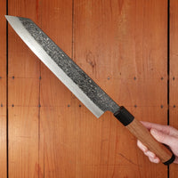 New Old Stock Yoshikane 240mm Wa-Kiritsuke SLD Suminagashi Half-Octagonal Enju/Double Horn Handle