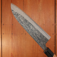 New Old Stock Yoshikane 180mm Wa-Santoku SLD Suminagashi Half-Octagonal Enju/Double Horn Handle