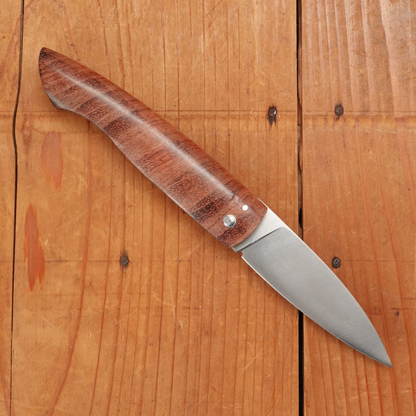 David Margrita Capuchin 11cm Drop Point Stainless Friction Lock Bubinga Wood