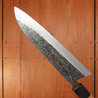 New Old Stock Yoshikane 180mm Wa-Santoku SLD Suminagashi Half-Octagonal Enju/Double Horn Handle
