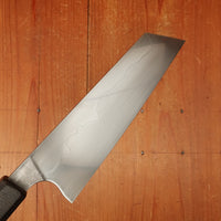 Trade In Running Man Forge 175mm Bunka W2 Honyaki Stabilized Maple & Wenge Handle