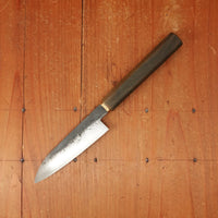 Rolin Knives 115mm Petty W2 / 15N20 / Mild Steel Gomai Textured Lignum Vitae Copper Ferrule W Cedar