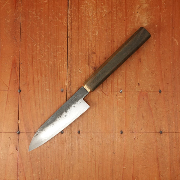 Rolin Knives 115mm Petty W2 / 15N20 / Mild Steel Gomai Textured Lignum Vitae Copper Ferrule W Cedar