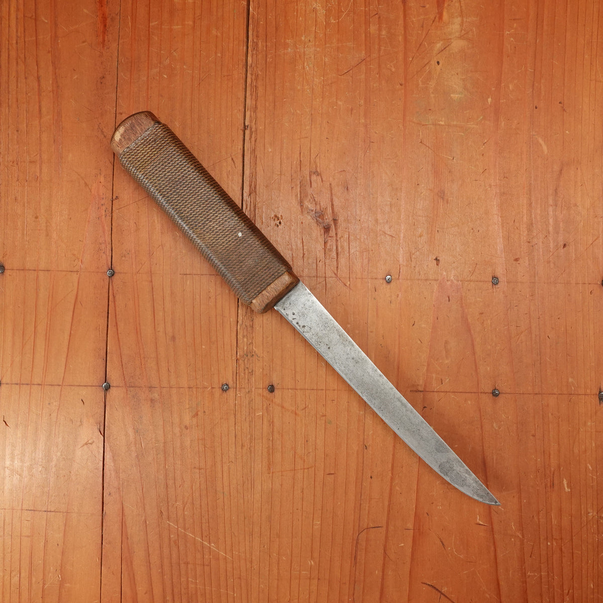 Russell Green River Works "Professional" 6" Boning Knife Carbon Steel Twine Wrap 1920s-30s