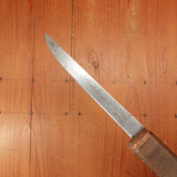 J Russell Green River Works "Professional" 6" Boning Knife Carbon Steel Twine Wrap 1920-30s