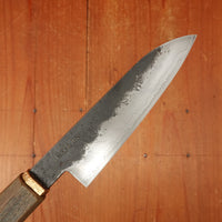 Rolin Knives 115mm Petty W2 / 15N20 / Mild Steel Gomai Textured Lignum Vitae Copper Ferrule W Cedar