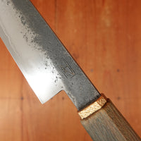 Rolin Knives 115mm Petty W2 / 15N20 / Mild Steel Gomai Textured Lignum Vitae Copper Ferrule W Cedar