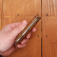 New Old Stock 3 3/8" Serpette Pruning Jack Carbon Steel & Wood Maniago, Italy 1950-70s