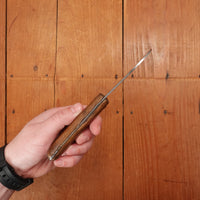 New Old Stock 3 3/8" Serpette Pruning Jack Carbon Steel & Wood Maniago, Italy 1950-70s
