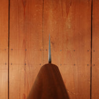 Rolin Knives 225mm Gyuto W2 / 15N20 / Mild Steel Gomai Textured Lignum Vitae Copper Ferrule W Cedar Saya