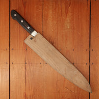 Trade-In Hiroshi Ashi (Ashi Hamono) 300mm Honyaki Western Gyuto Refurbished Nickle Ebony Sakai Japan