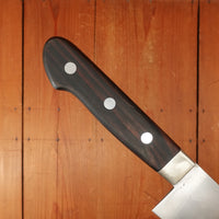 Trade-In Hiroshi Ashi (Ashi Hamono) 300mm Honyaki Western Gyuto Refurbished Nickle Ebony Sakai Japan