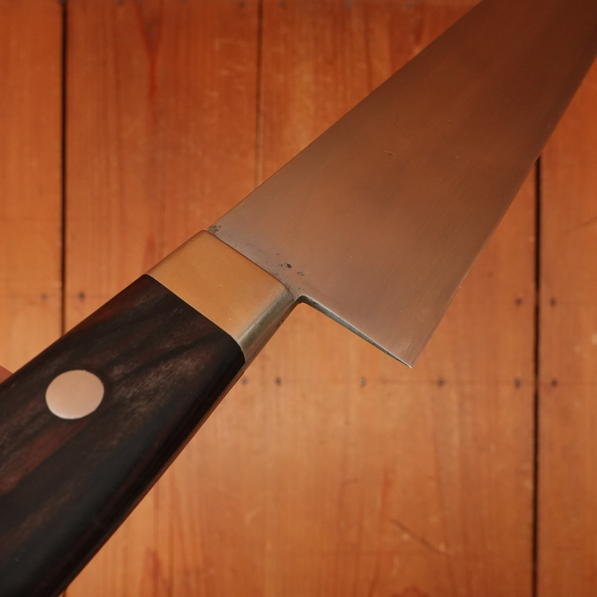 Trade-In Hiroshi Ashi (Ashi Hamono) 300mm Honyaki Western Gyuto Refurbished Nickle Ebony Sakai Japan