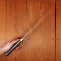 Trade-In Hiroshi Ashi (Ashi Hamono) 300mm Honyaki Western Gyuto Refurbished Nickle Ebony Sakai Japan