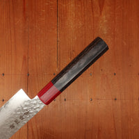 Hitohira Imojiya FW 165mm Santoku VG10 Tsuchime Damascus Pakka Handle