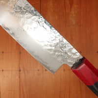 Hitohira Imojiya FW 165mm Santoku VG10 Tsuchime Damascus Pakka Handle