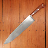 New Old Stock Village Blacksmith 12" Carbon Steel Chef Knife 1930s