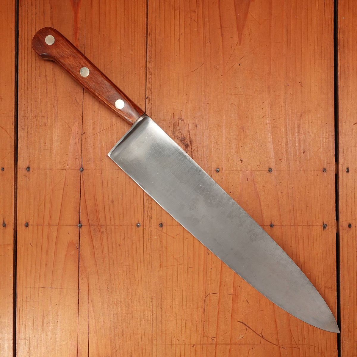 New Old Stock Village Blacksmith 12" Carbon Steel Chef Knife 1930s