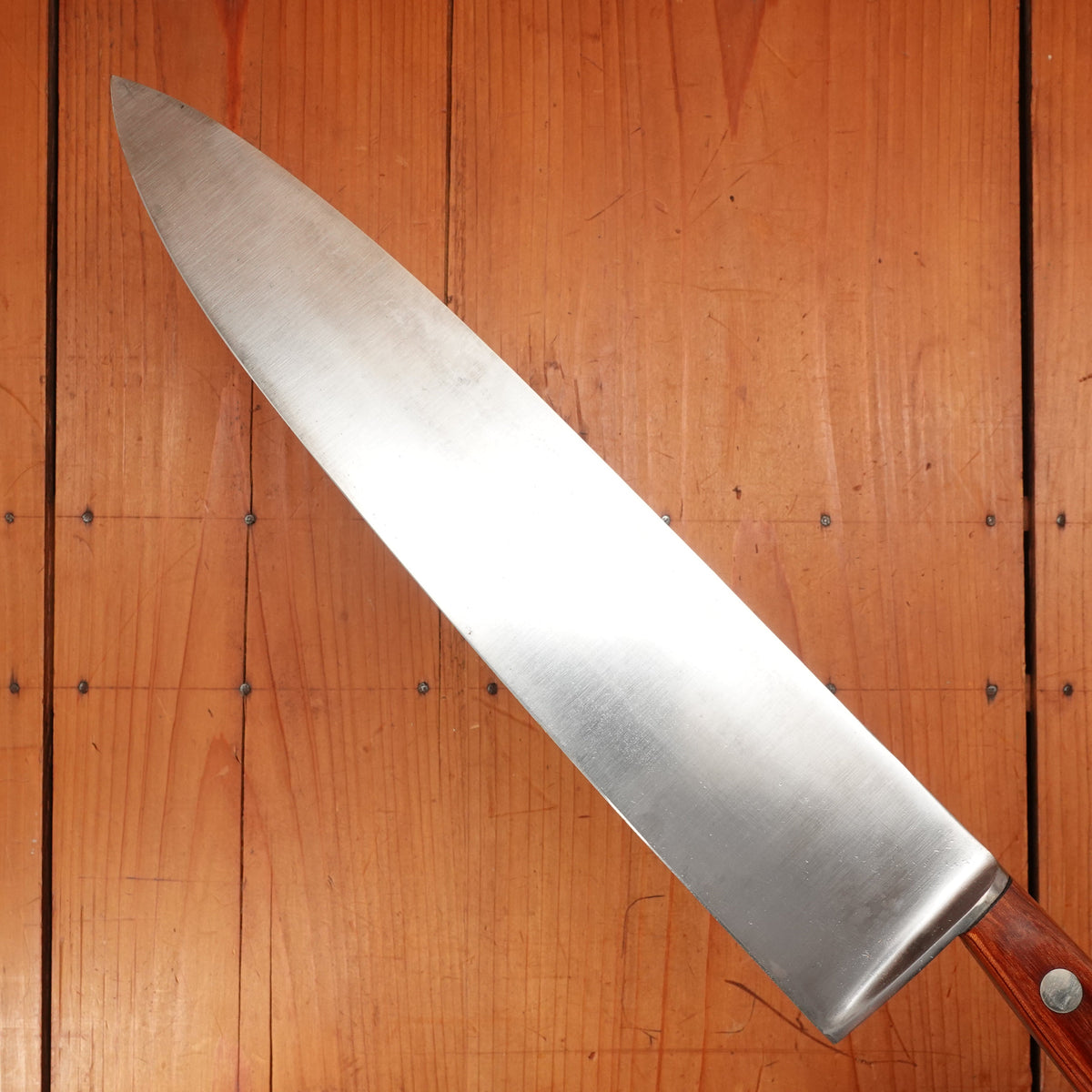 New Old Stock Village Blacksmith 12" Carbon Steel Chef Knife 1930s