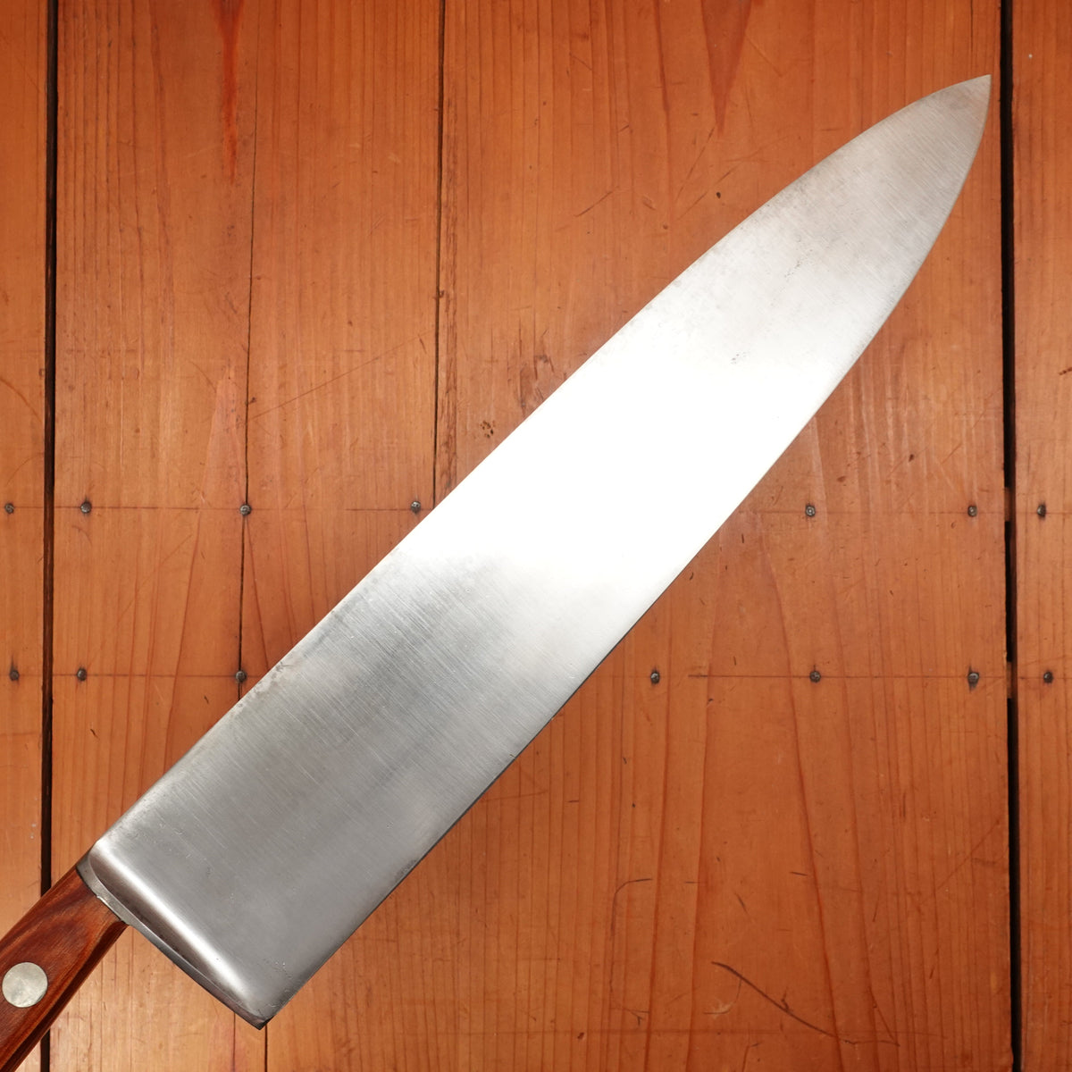 New Old Stock Village Blacksmith 12" Carbon Steel Chef Knife 1930s