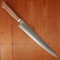 Hitohira TD 270mm Sujihiki Stainless Clad Aogami 2 Nashiji Western